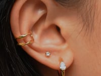 Lustrous Drop Ohrringe Gold