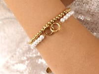 Infinite Love Pearl ARMBAND Gold
