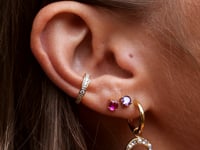 Purple Ohrstecker Gold