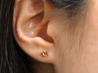 Champagne Ohrstecker Silber