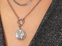 Moon Phase Gleaming Charm Silber