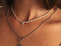 Moon Phase Glow Charm Silber