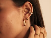 Classic Half-Arc Ohrringe Gold