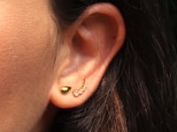Minimalist Droplet Ohrringe Gold