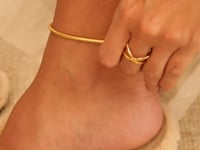 Round Sleek FUSSKETTCHEN Gold