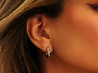 Starry Cascade Medium Ohrringe Silber