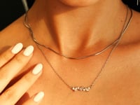 Sparkling Galaxy Kette Silber