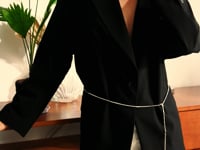 Classic Round Sleek Bodychain Silber