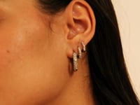 Twinkle Split Ohrringe Silber