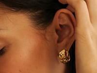 Modern Ripple Ohrringe Gold