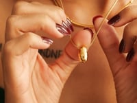 Modern Bean Kette Gold
