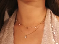 Glitter Trail Kette Gold