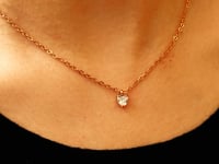 Shine Heart Kette Rosegold