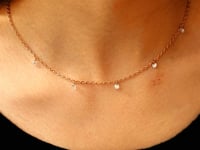 Sparkling Drop Kette Rosegold