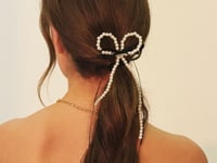 Pearl Ribbon Hairclip
