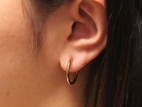 20mm Slim Grace Ohrringe Gold
