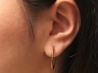 23mm Modern Twist Medium Ohrringe Gold