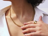 Modern Cuban Kette Gold