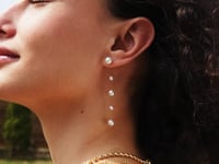 Ethereal Pearl Drop Ohrringe Gold