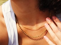 Retro Sleek Kette Gold