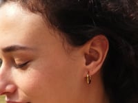 Sleek Hoop Ohrringe Gold