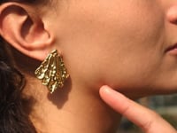 Molten Flame Ohrringe Gold