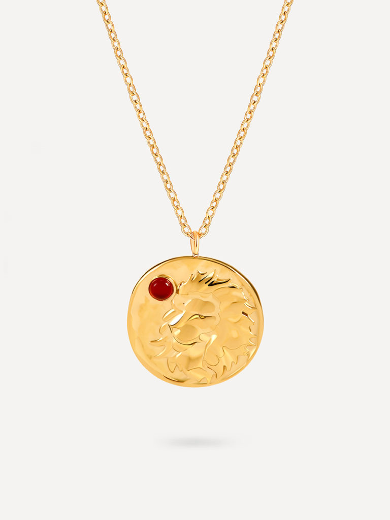 ZODIAC Kette Gold LÖWE ICRUSH Jewelry Wasserfester Schmuck