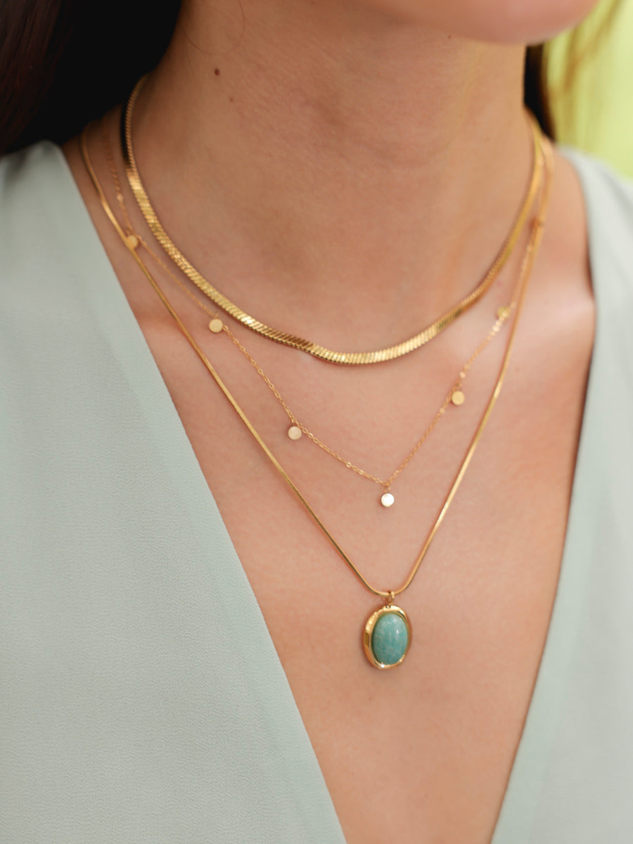 Layered necklaces for Taurus