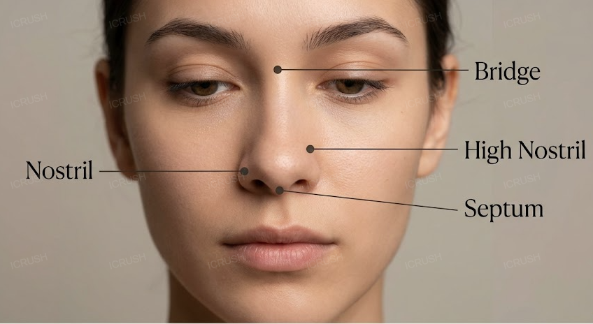 Piercing im Gesicht: Nasen, Augenbraue & Lippe richtig pflegen ICRUSH