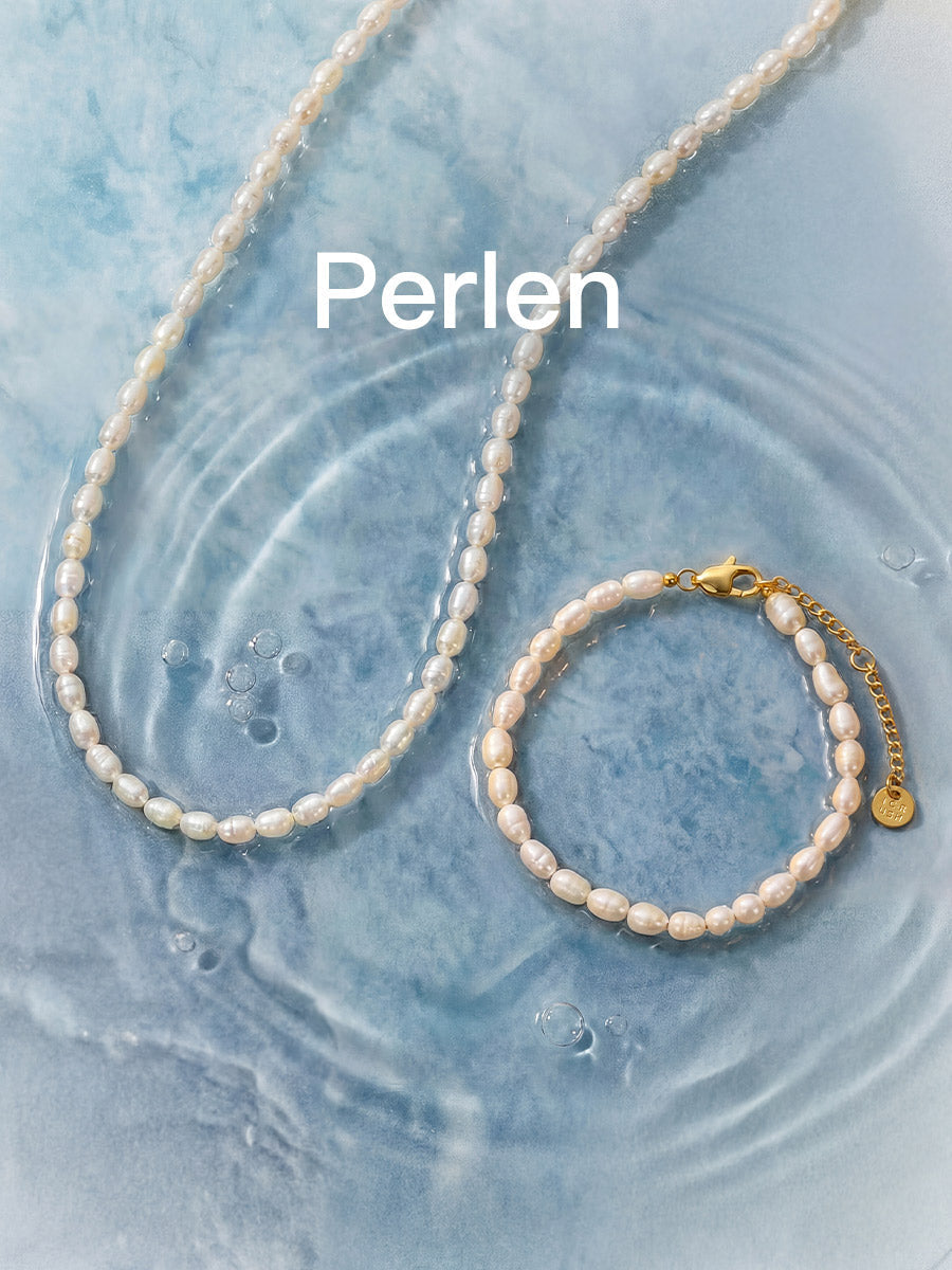 Perlenschmuck modern tragen ICRUSH