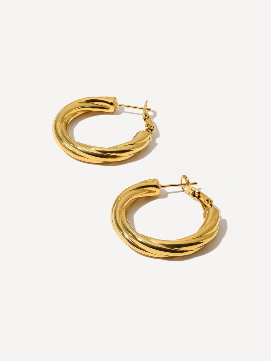 Spiral Hoop Earrings