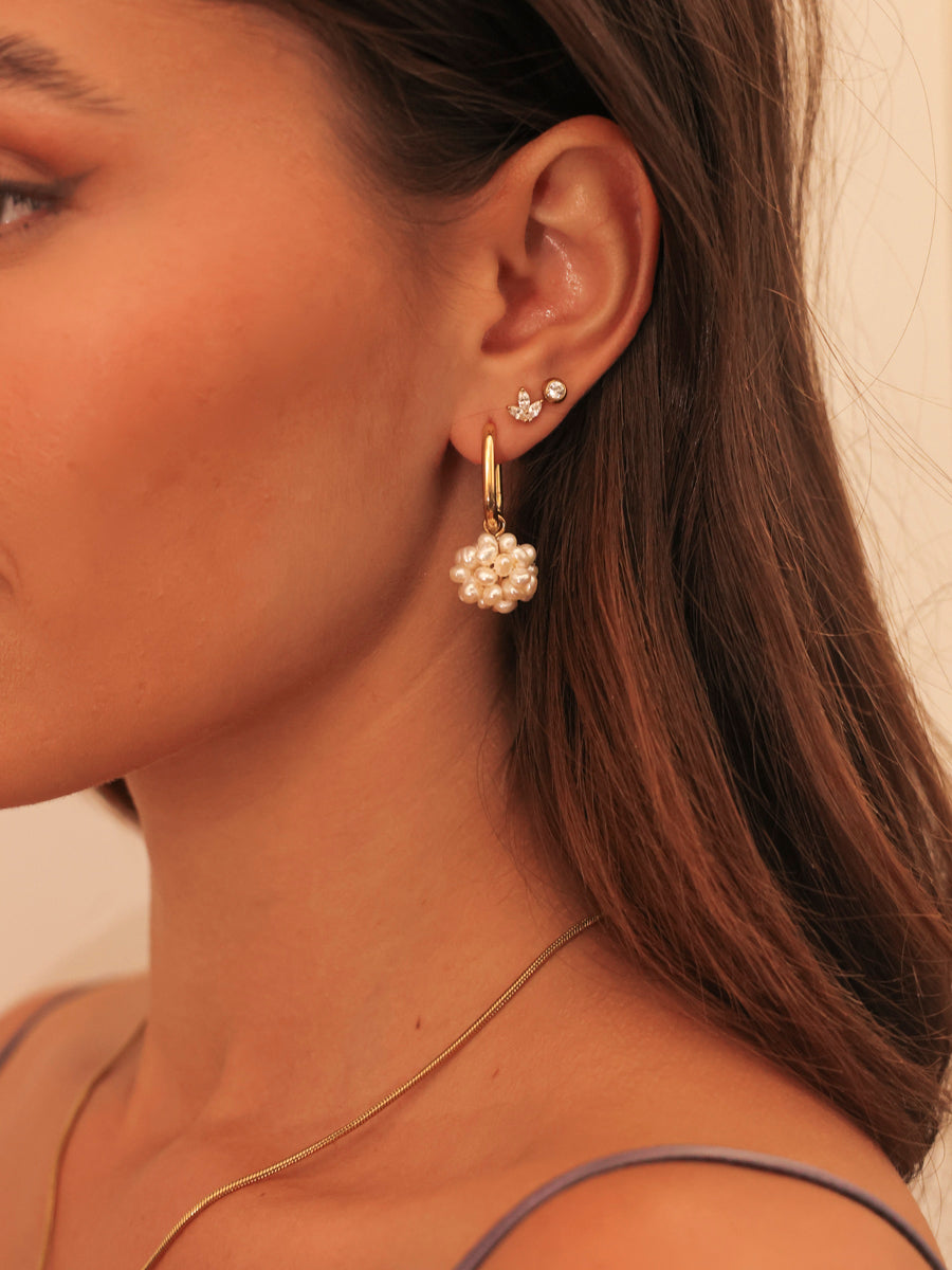 14mm Pearl Lullaby Ohrring-Charm