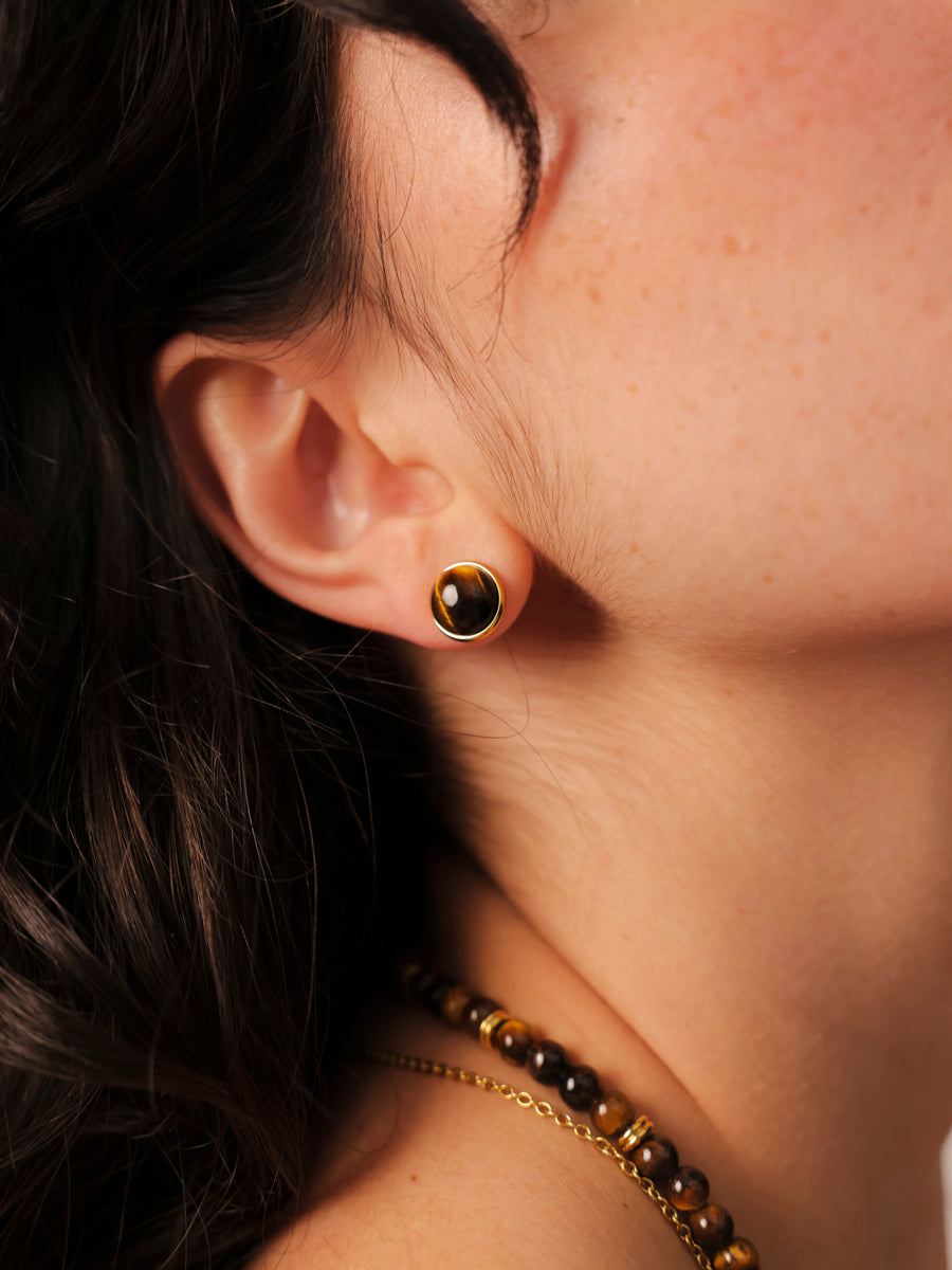 Wandering Wish Tiger's Eye Ohrringe