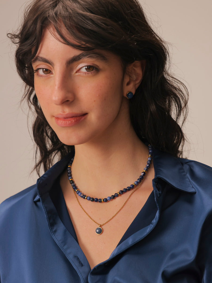 Enchanted Moments Dark Blue Kette