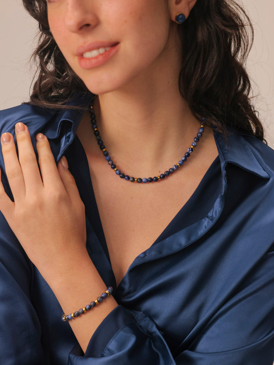 Enchanted Moments Dark Blue Kette