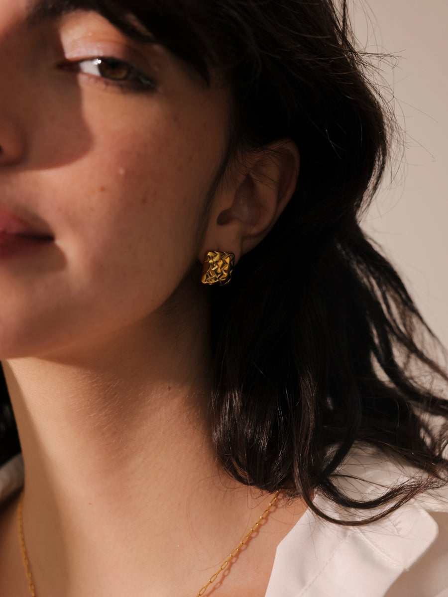 Square Weave Ohrringe