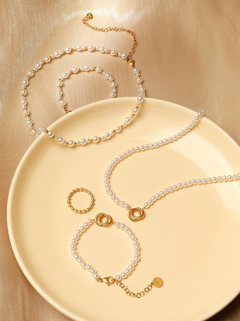 ICRUSH Beaded Pearl Kette