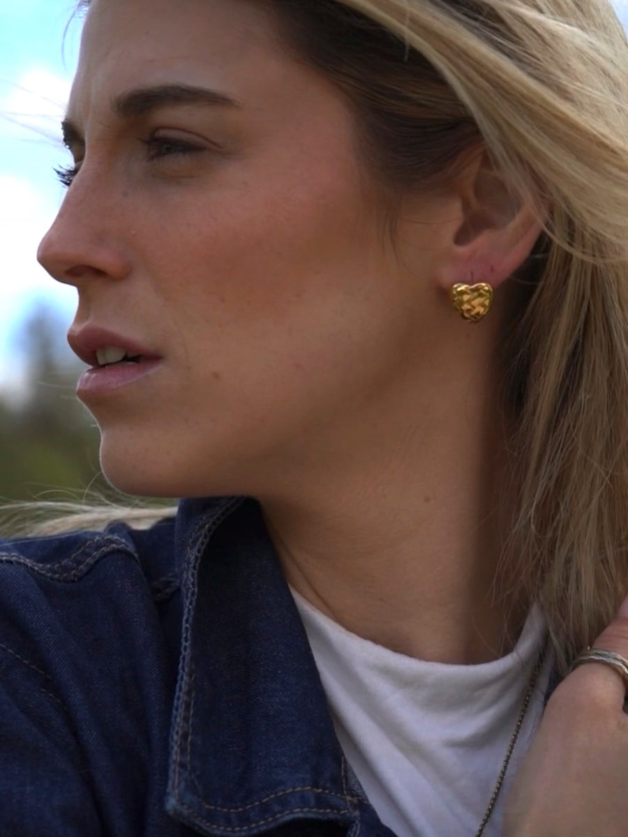 Heart Weave Ohrringe