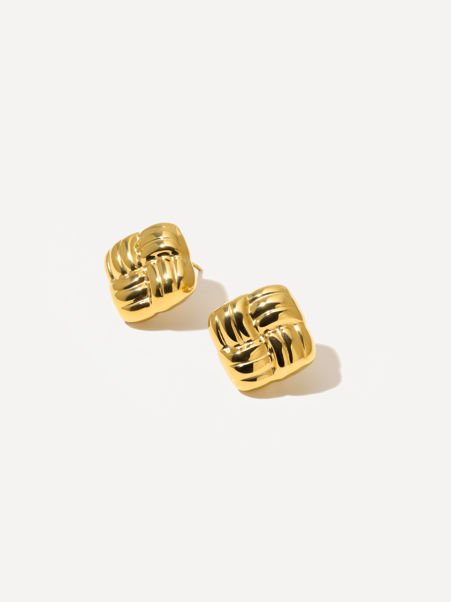 Glamor Texture Small Earrings