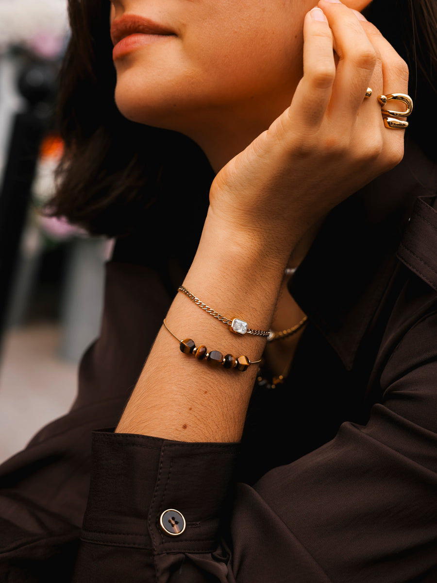 Modern Tiger's Eye ARMBAND