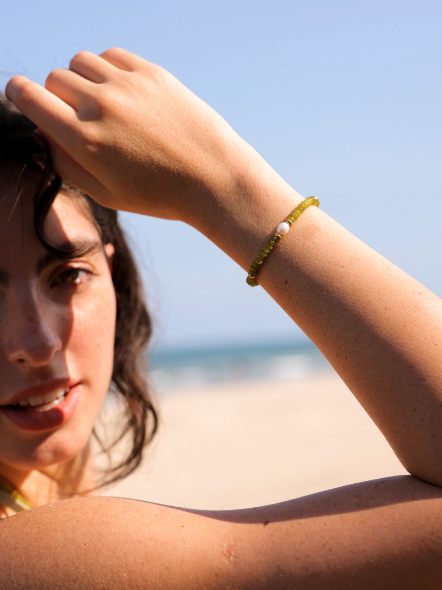 Pearl Dawn Dark Green ARMBAND ICRUSH