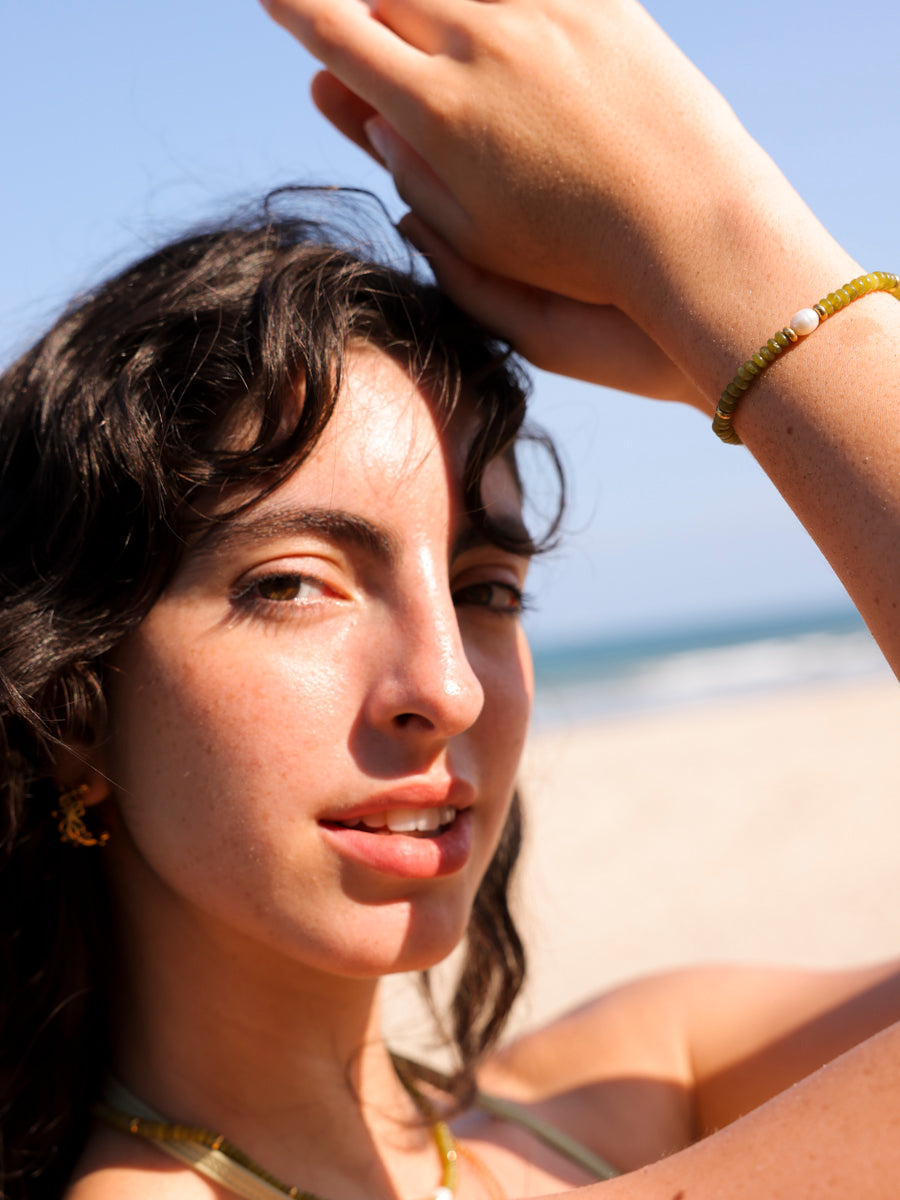 Pearl Dawn Dark Green ARMBAND ICRUSH