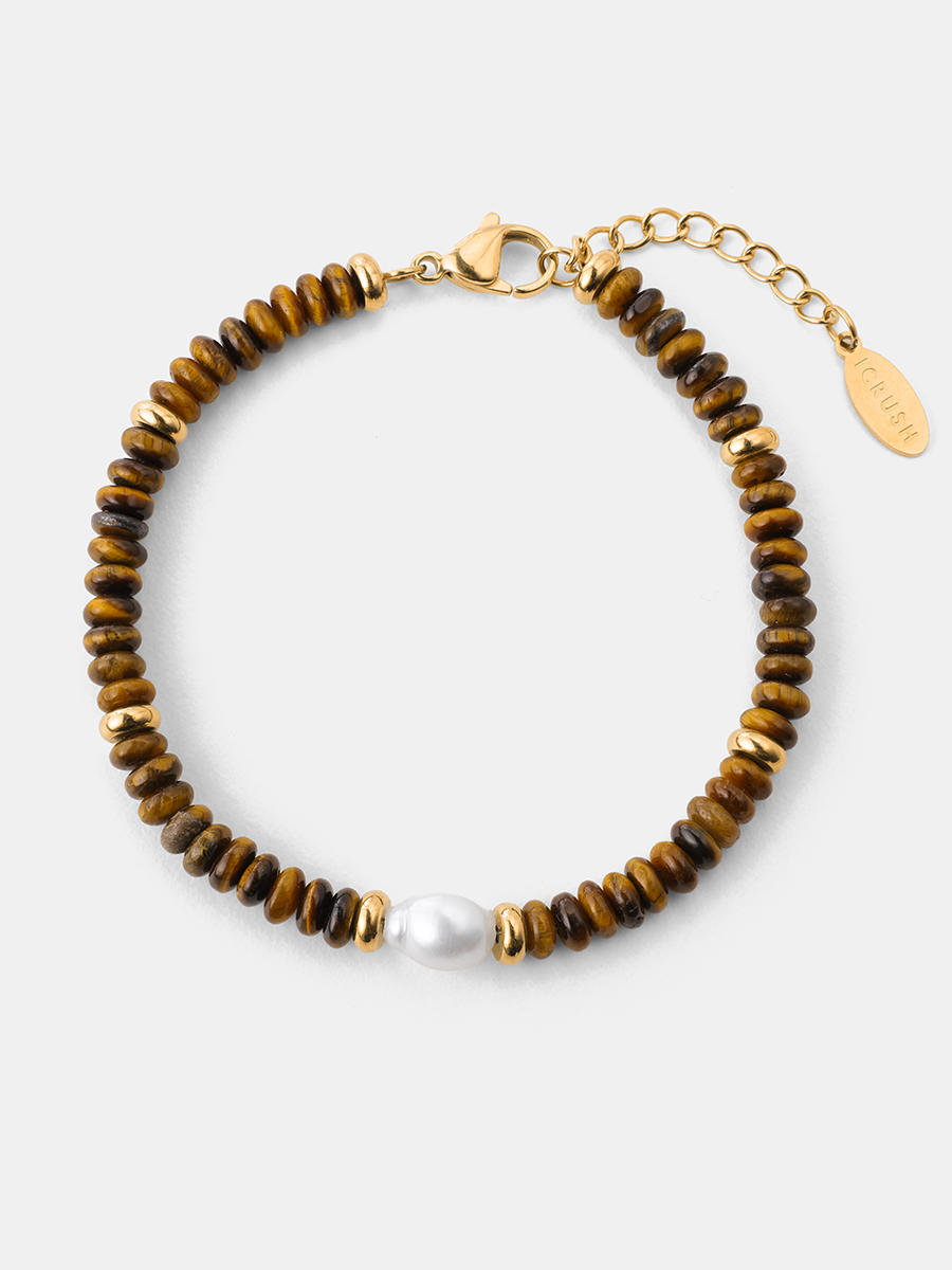 Pearl Dawn Tiger's Eye ARMBAND