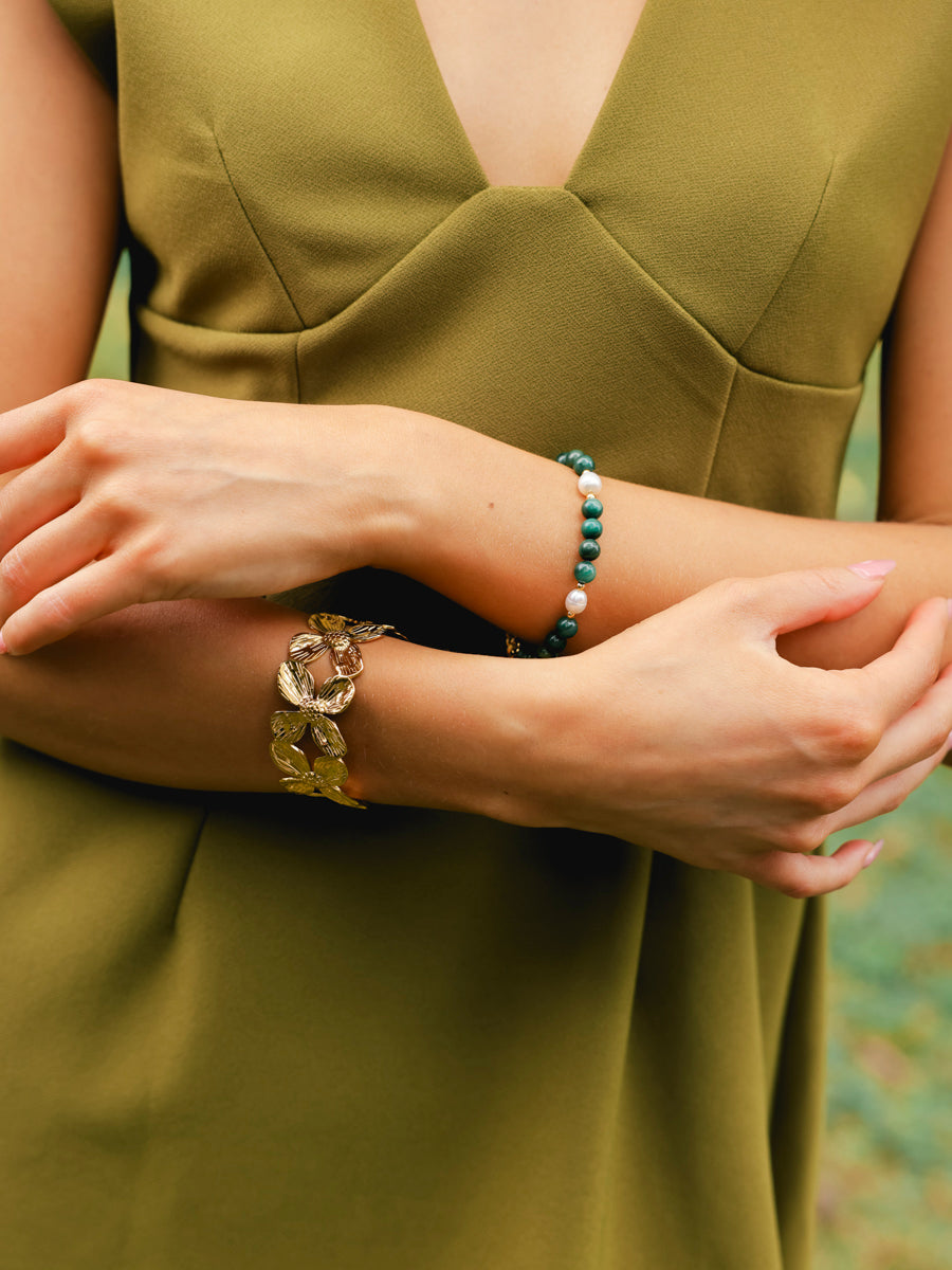 Dawn Pearl Green ARMBAND