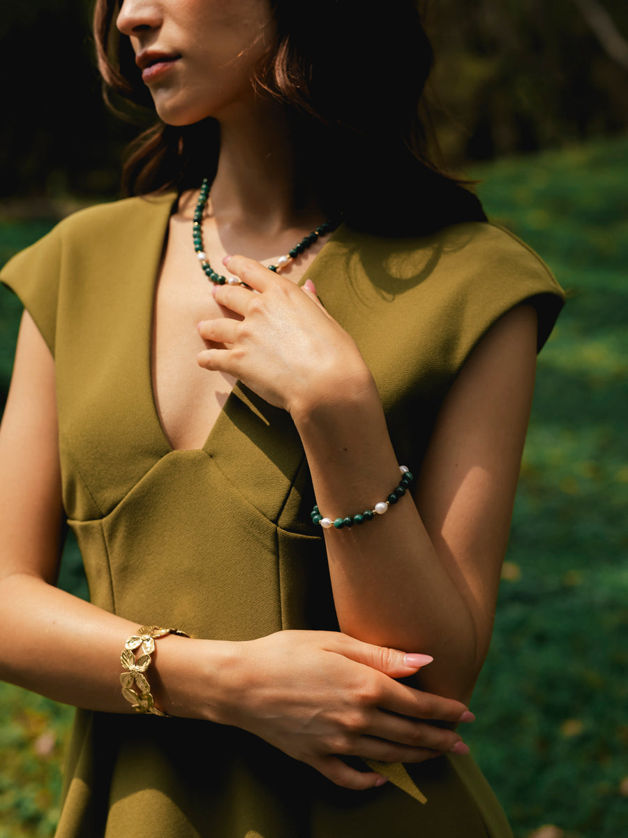 Dawn Pearl Green ARMBAND