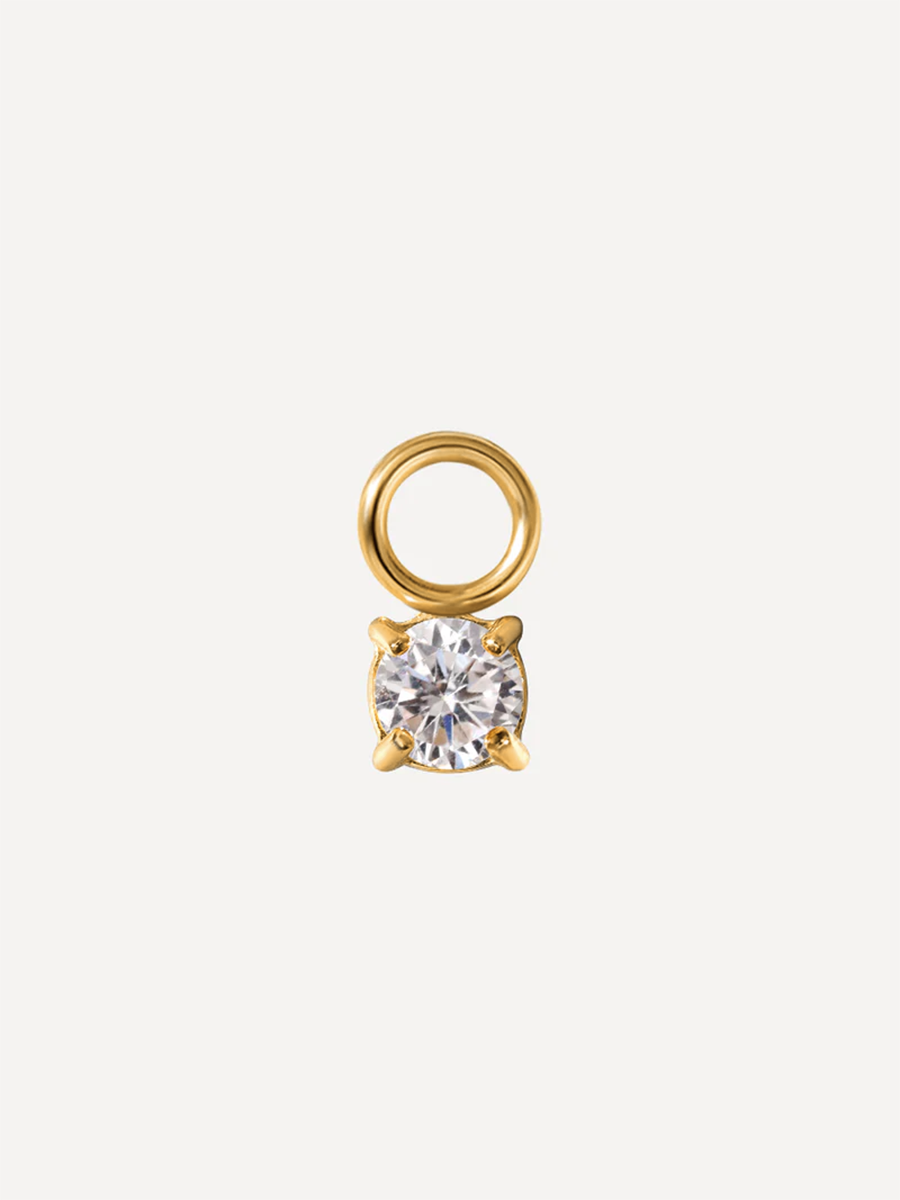 3,8x4mm Unique Sparkling Ohrring-Charm ICRUSH