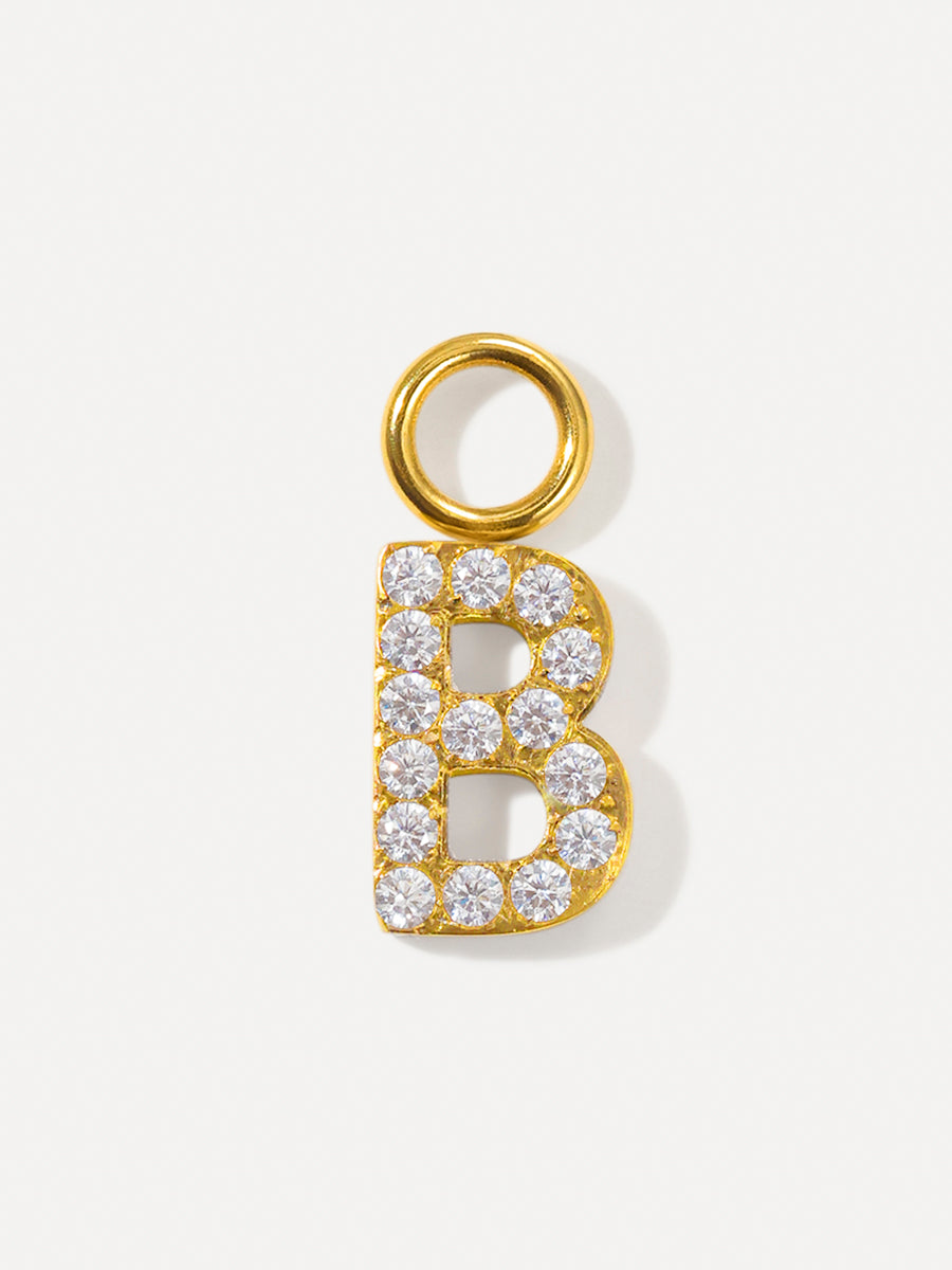 Dazzling Letter Charm - B