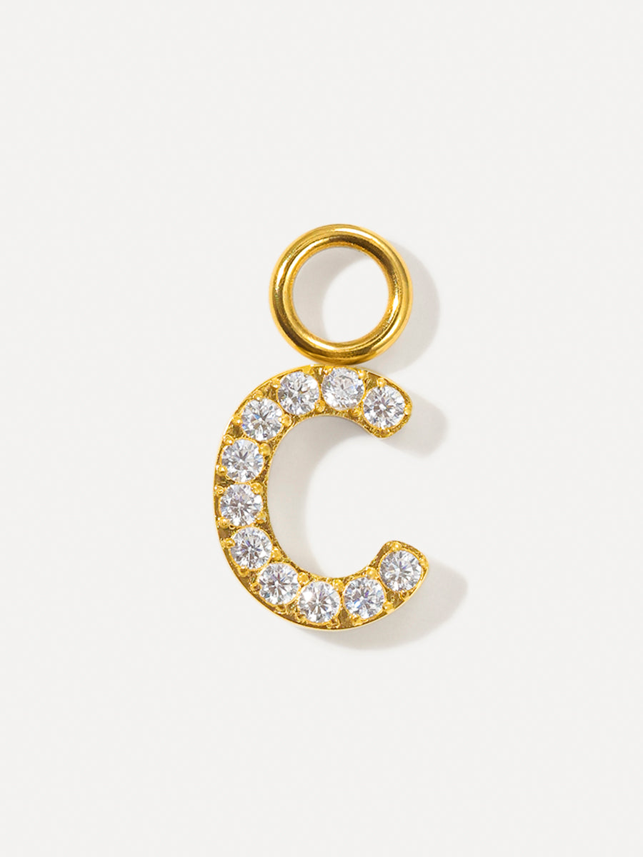 Dazzling Letter Charm - C