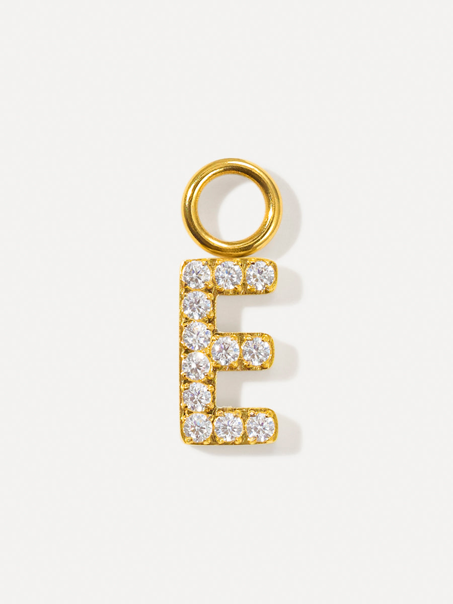 Dazzling Letter Charm - E