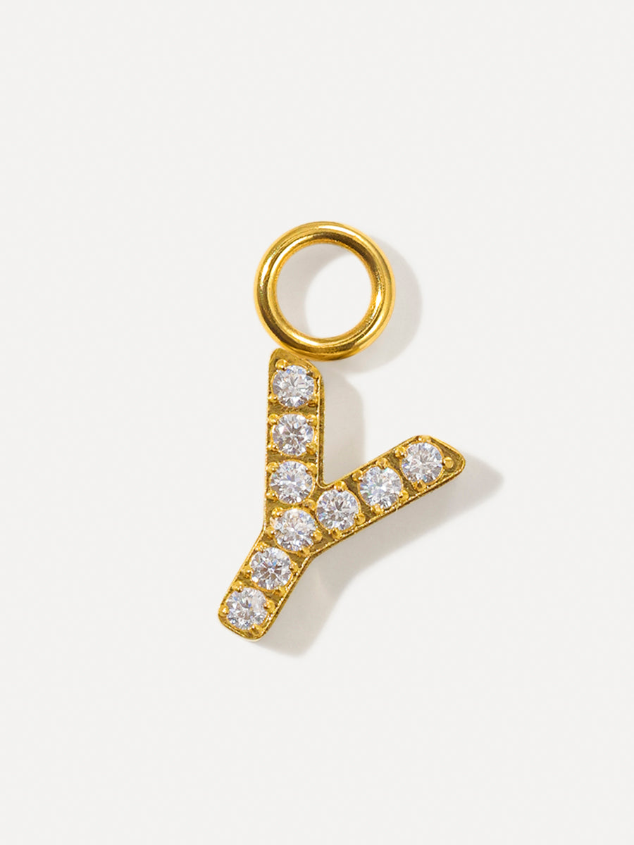 Dazzling Letter Charm - Y